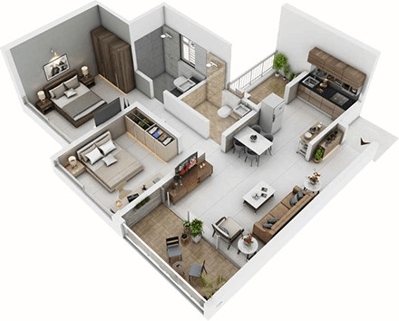 2 BHK Apartments For Sale or Rent in India