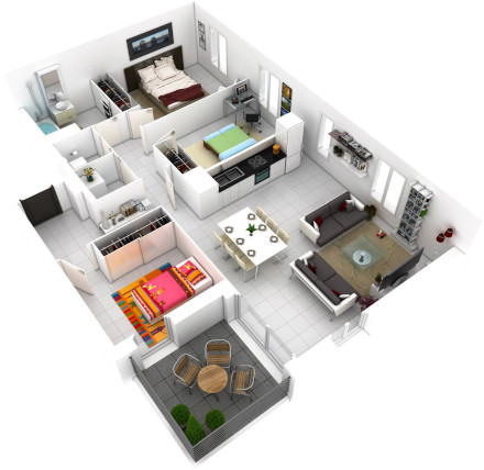 3 BHK Apartments For Sale or Rent in India