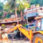 Demolishing encroachments along Vagator-Anjuna beach-Goa