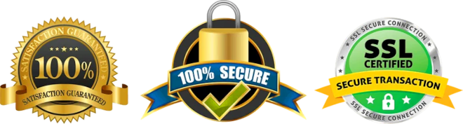 Verified SSL, 100% Certified Secure Connection